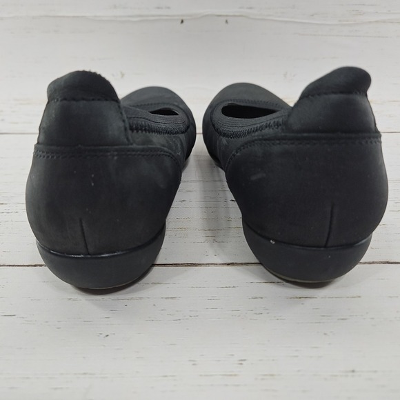Dansko Womens Kristen Black Nubuck Leather Ballet Flats Slip On Shoes EU 37 US 7 - Picture 6 of 10